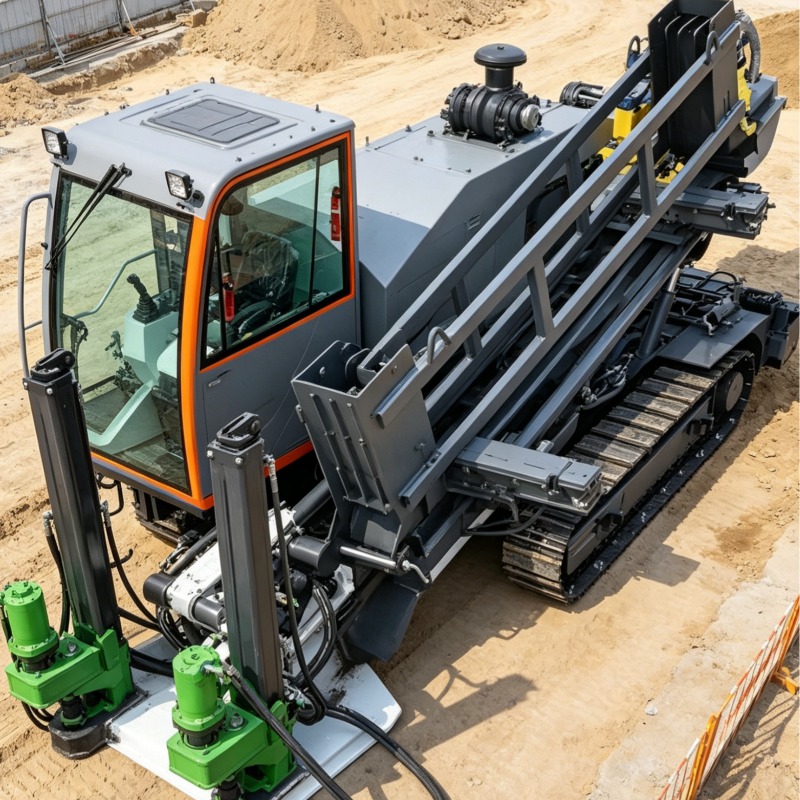 Heavy Equipment Drilling Rig - Máquina de Perfuração Direcional Horizontal (HDD)