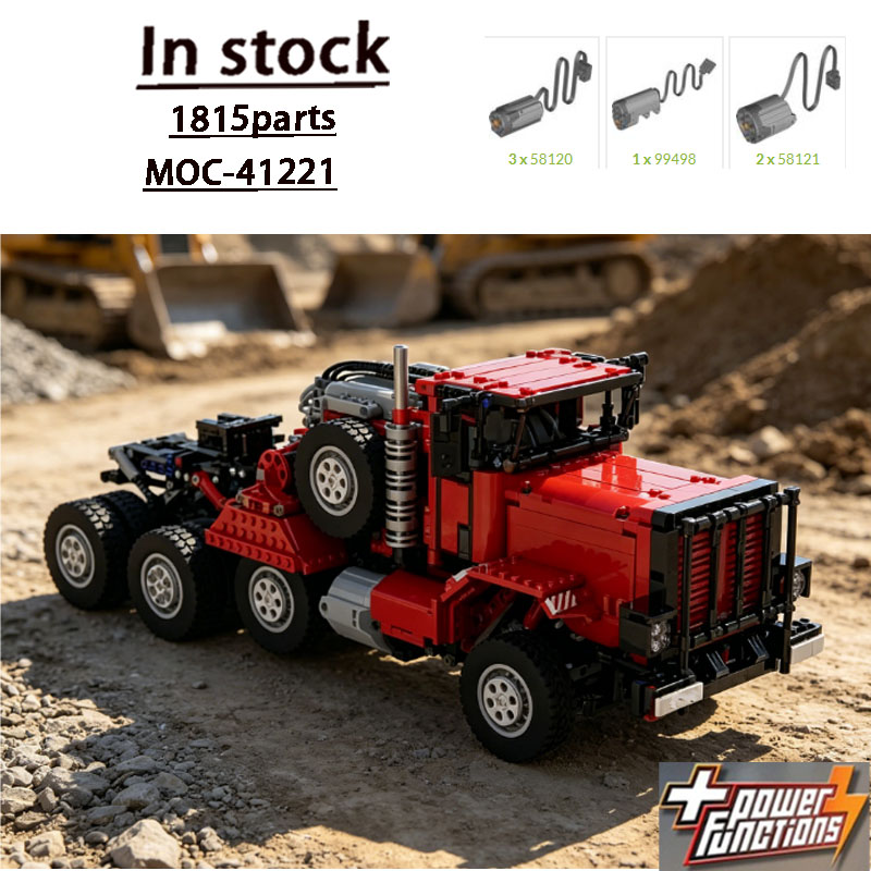 Heavy Equipment Certification - MOC-41221M911 Edição Vermelha Caminhão de Transporte