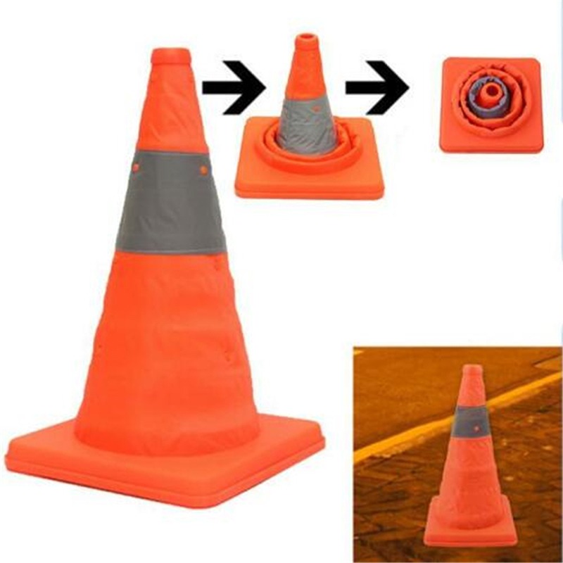 Road Traffic Cone - Cones de Trânsito Colapsáveis de 35cm