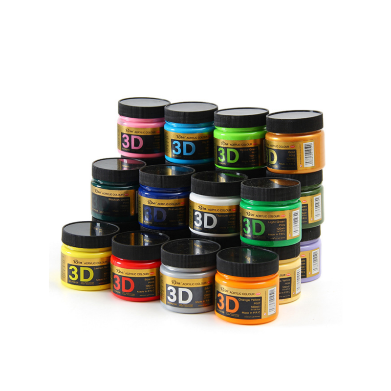 Heavy Equipment Painting - Conjunto de Tintas Acrílicas 3D, 100ml,
