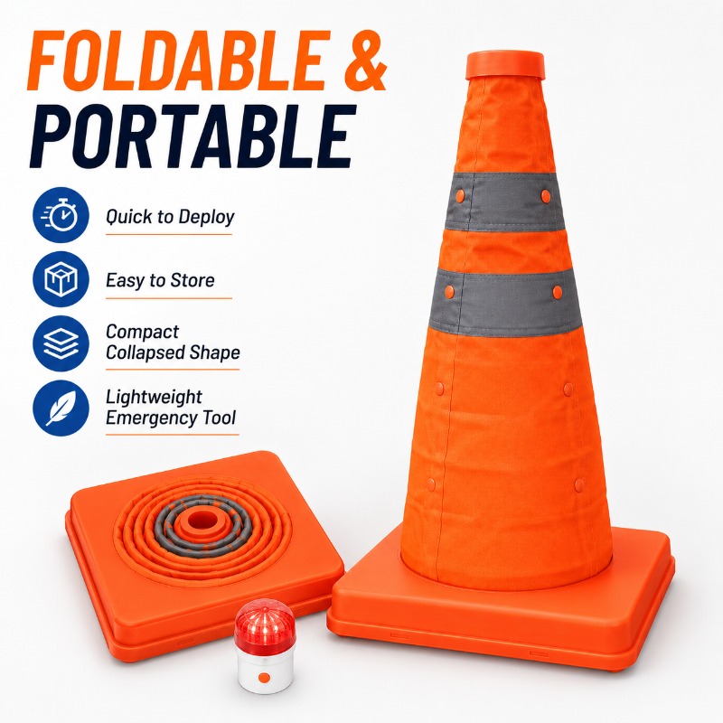 Cone de Trânsito Portátil e Do - Road Traffic Cone avaliação e preço