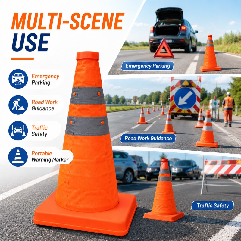 Cone de Trânsito Portátil e Do - Road Traffic Cone avaliação e preço