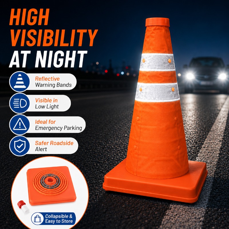 Cone de Trânsito Portátil e Do - Road Traffic Cone avaliação e preço