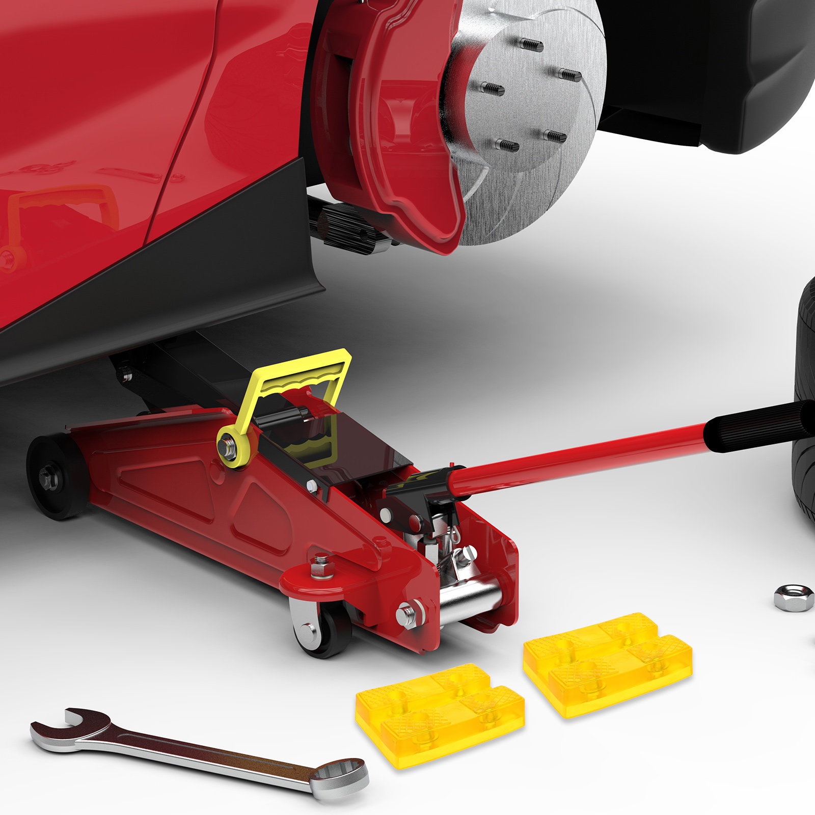 Kit com 4 Almofadas de Borrach - Hydraulic Floor Jack avaliação e preço