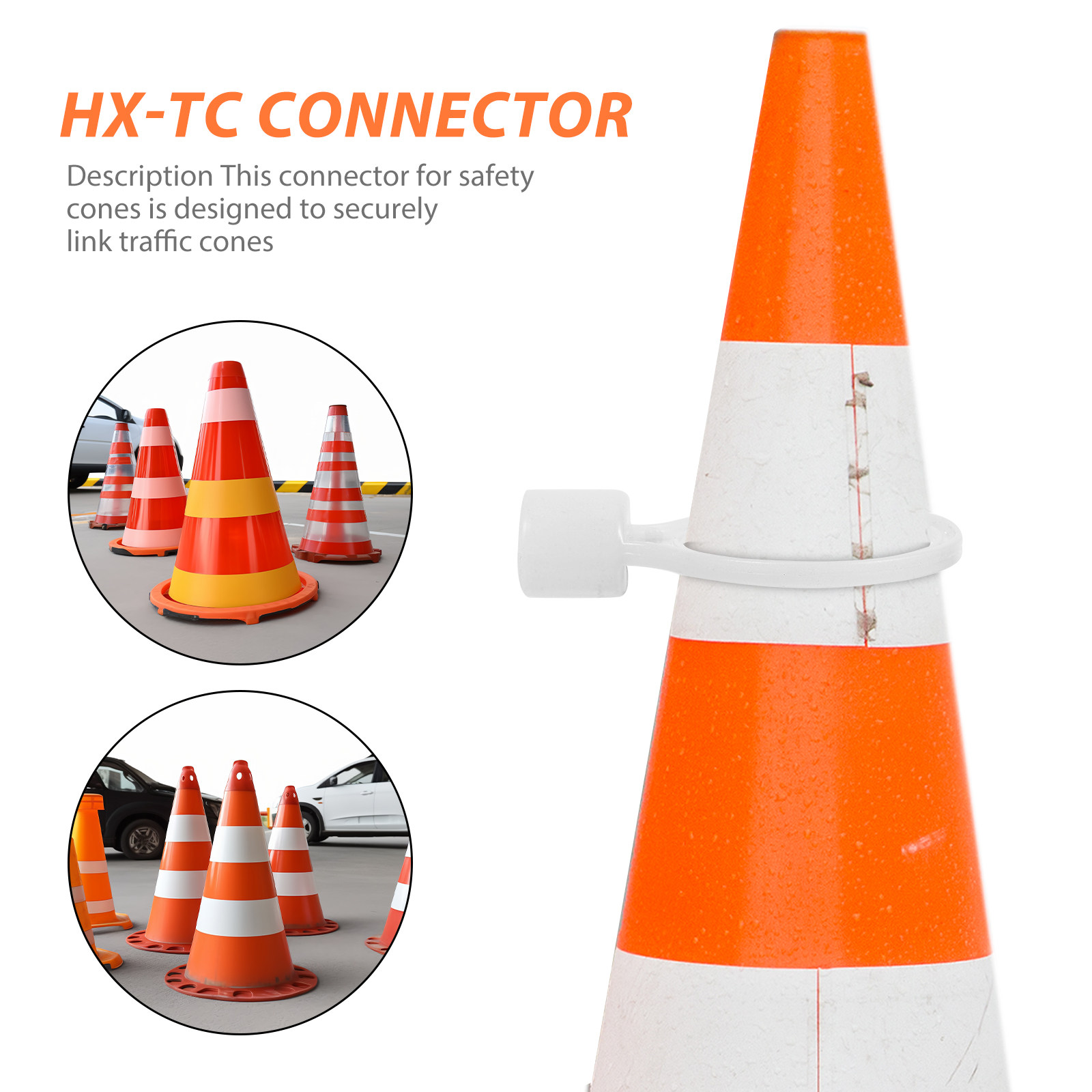 Kit de 6 Conectores Flexíveis  - Road Traffic Cone avaliação e preço