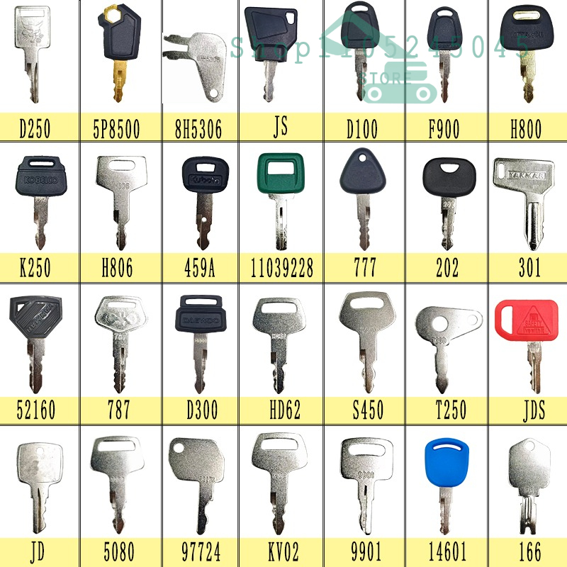 Conjunto de Chaves de Ignição  - Heavy Equipment Key Set avaliação e preço