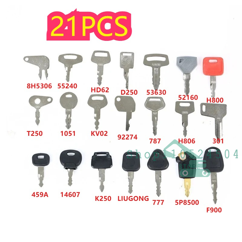 Conjunto de Chaves de Ignição  - Heavy Equipment Key Set avaliação e preço