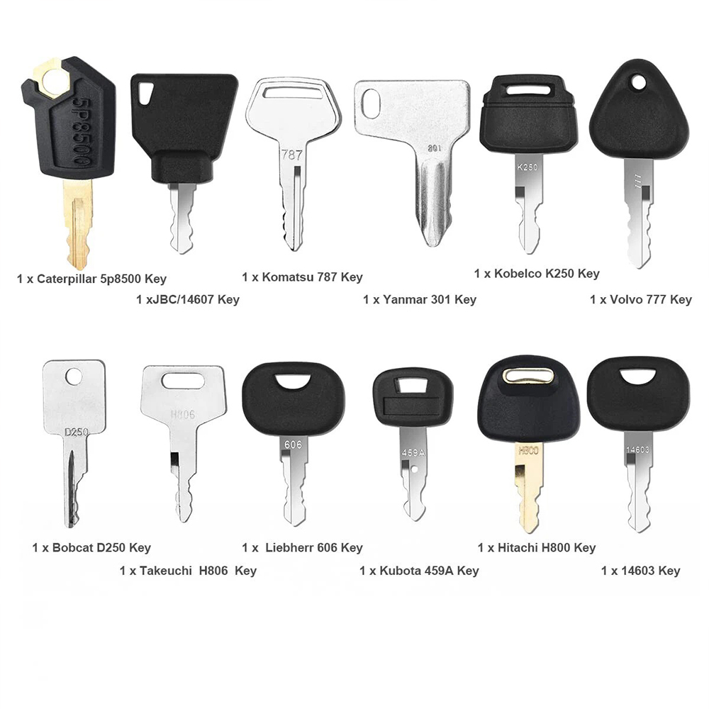 12pçs conjunto de chave de ign - Heavy Equipment Key Set avaliação e preço