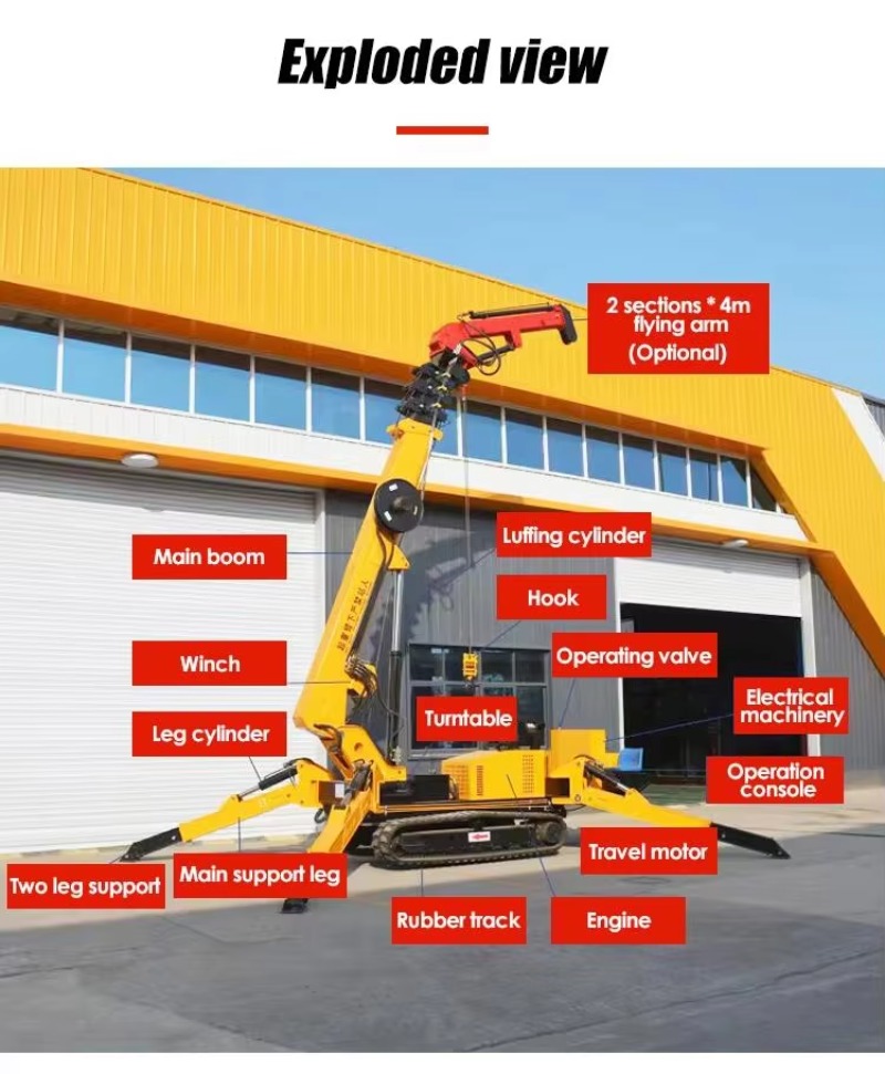 Guindaste Aranha Hidráulico 8T - Heavy Equipment Lift avaliação e preço